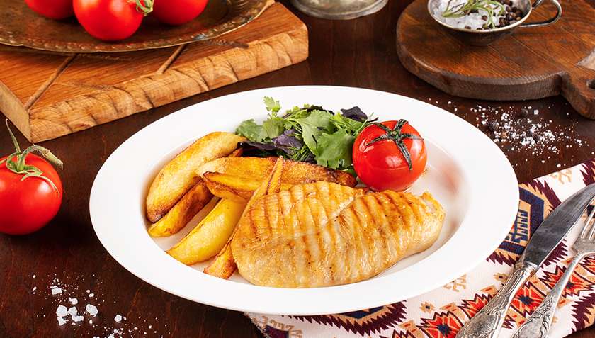 Chicken Languet  with potato