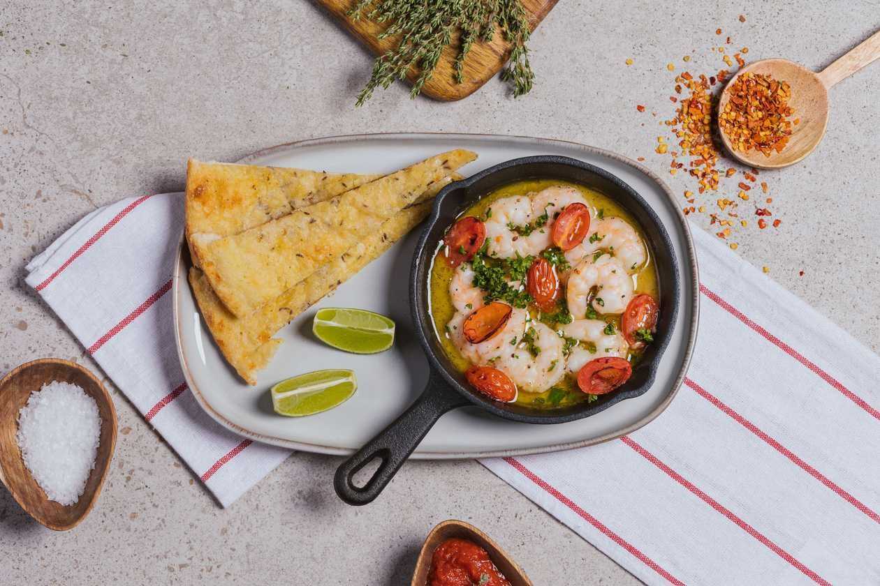 Shrimps not spicy