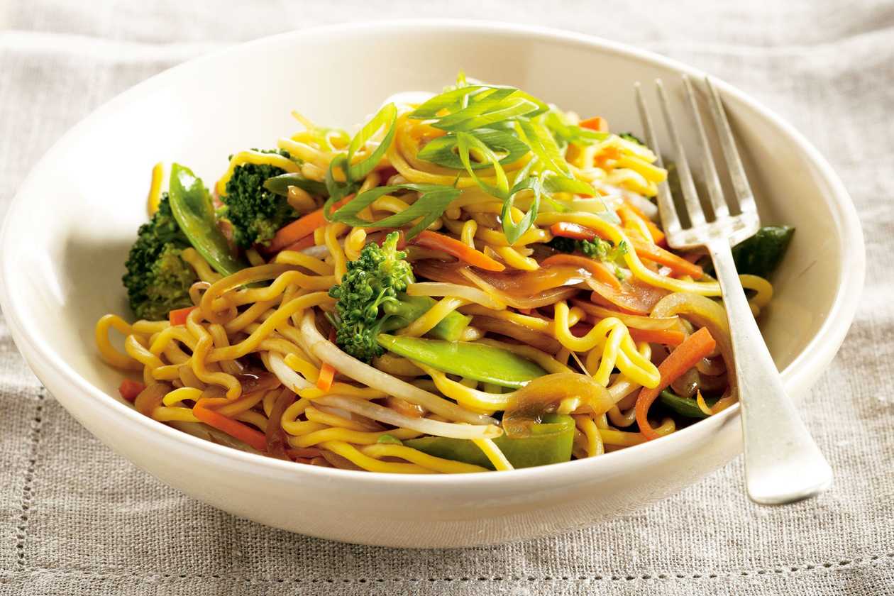 Yellow Noodles with Vegetables