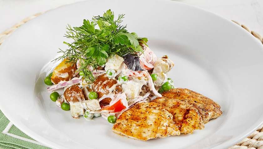 Potato Salad with Chicken