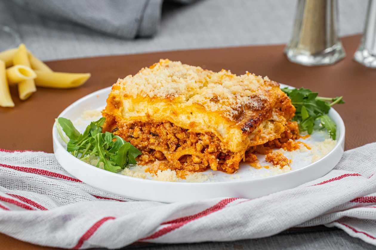 Lasagna cu carne de pui