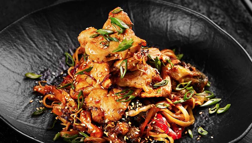 Teriyaki Chicken with Egg Noodles