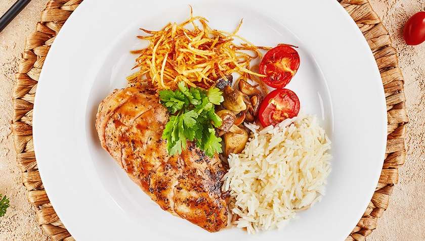 Chicken with Cheese sauce