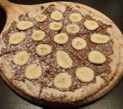 Focaccia com Nutella