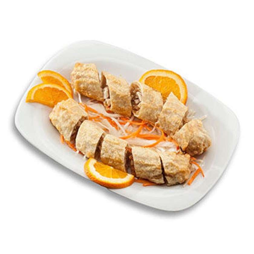 153. Spring rolls with egg and cheese