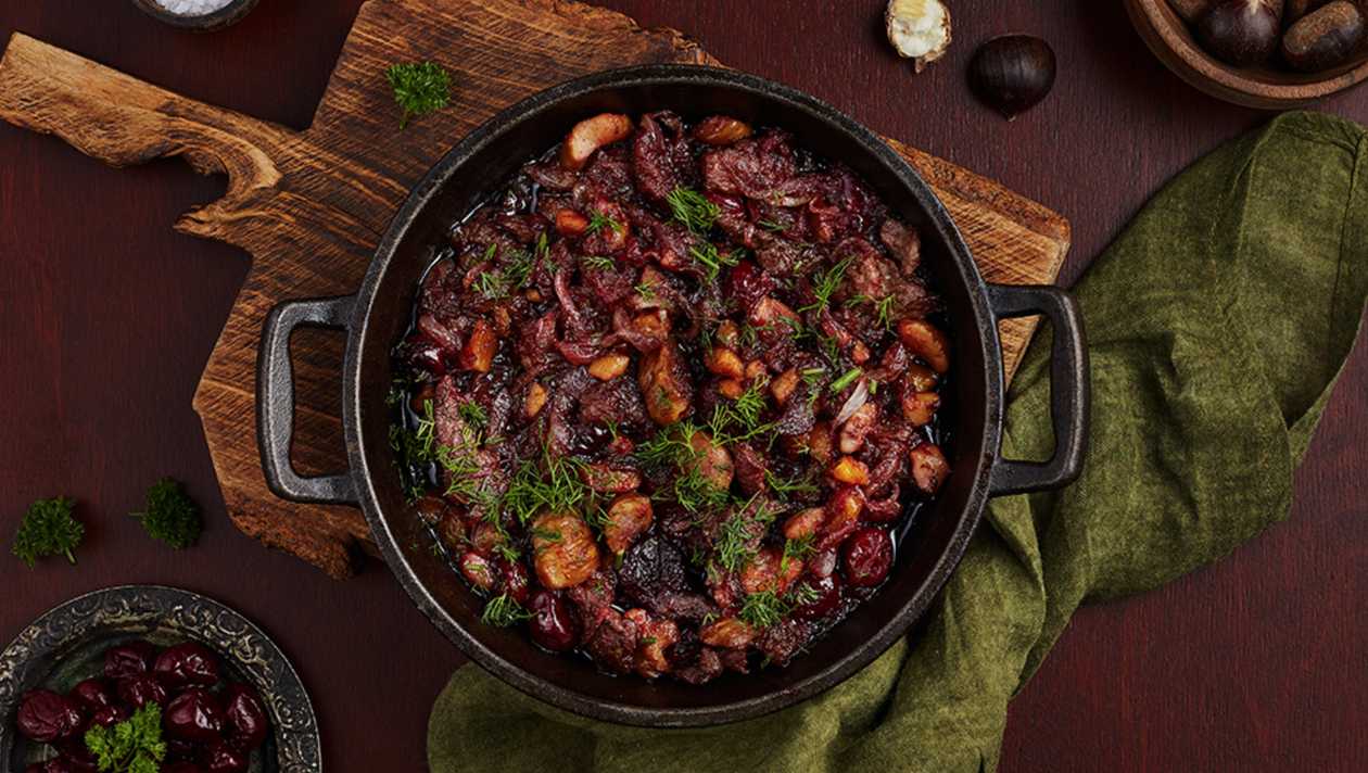 Veal Tenderloin with Cherries