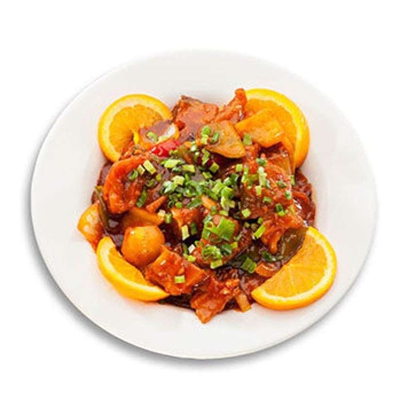 100. Eggplant in spicy garlic sauce