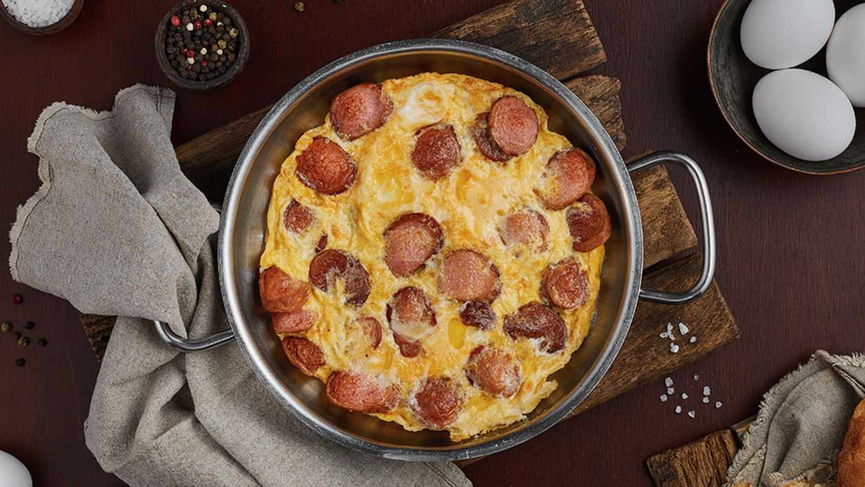 Fried Eggs with Sausages