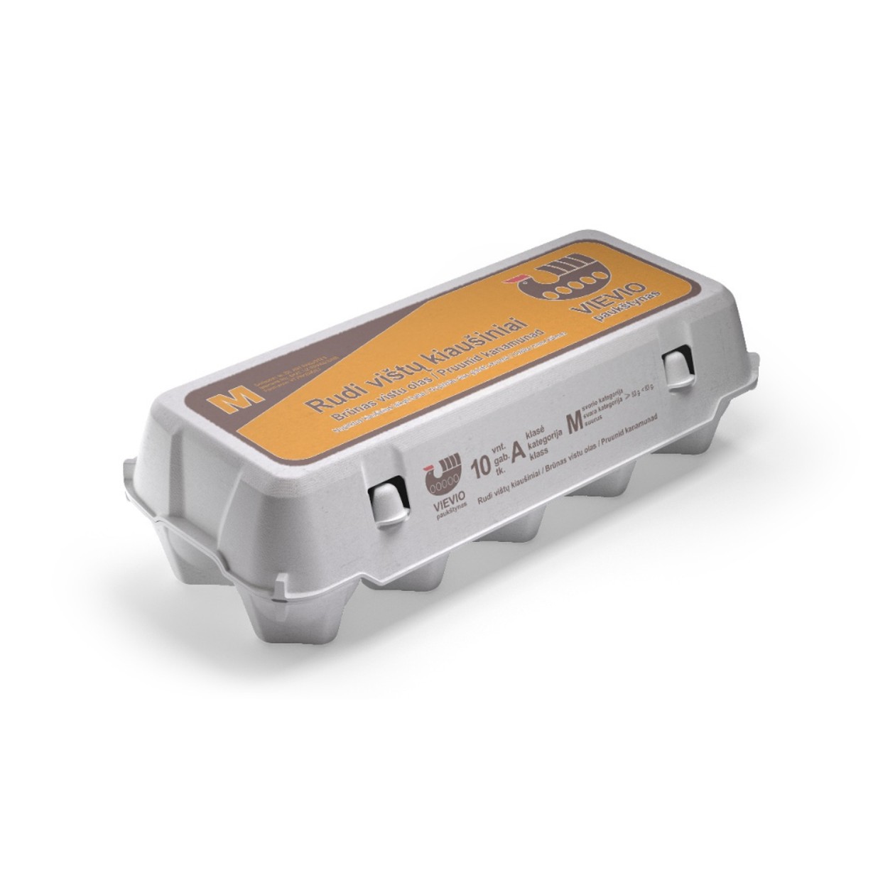 VIEVIO Brown Chicken Eggs (M Size, A Class), 10pcs (expires soon)