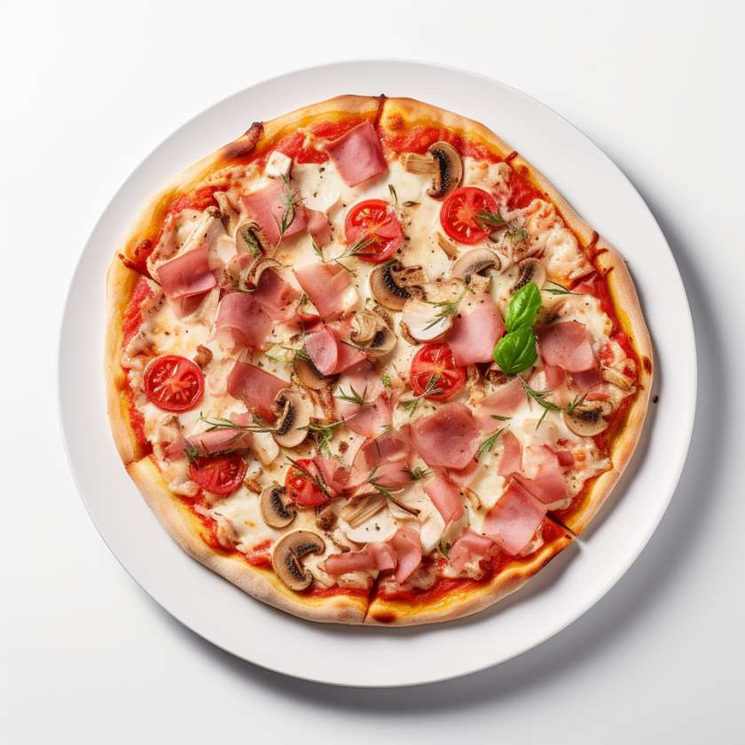 14. Pizza Šunka, Vajce, Šampiňóny