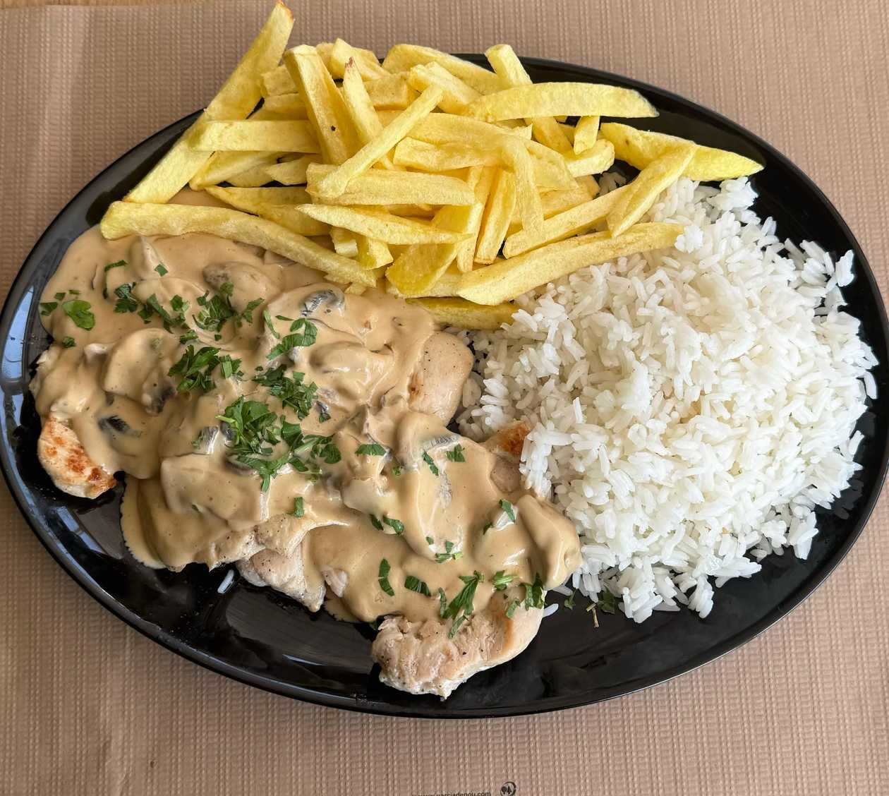 Bifinhos de Frango com Cogumelos