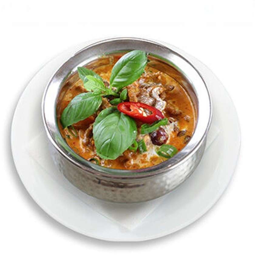 67. Pork in red curry