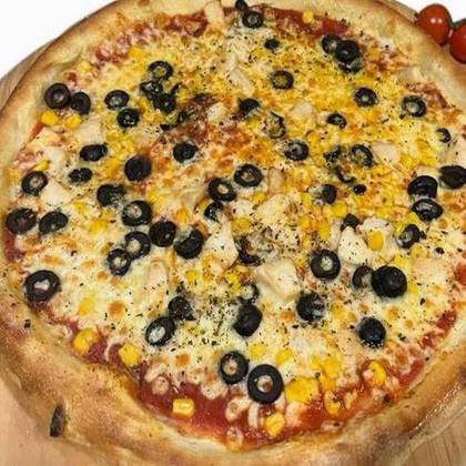 Pizza Funghi e Azeitonas