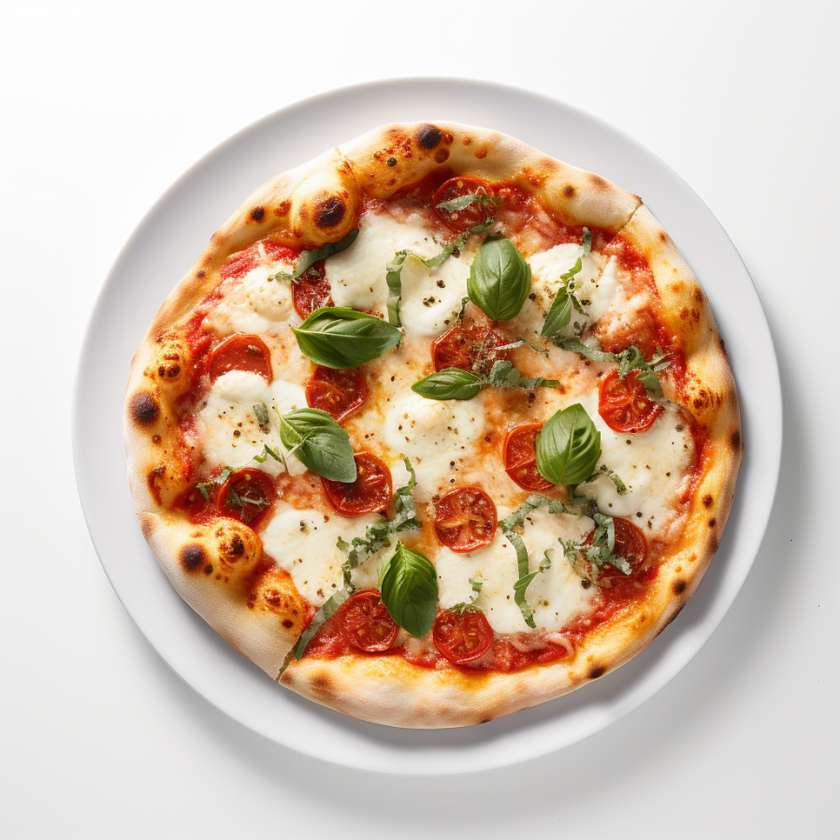 3. Pizza Syr Mozzarela, Bazalka, Paradajky