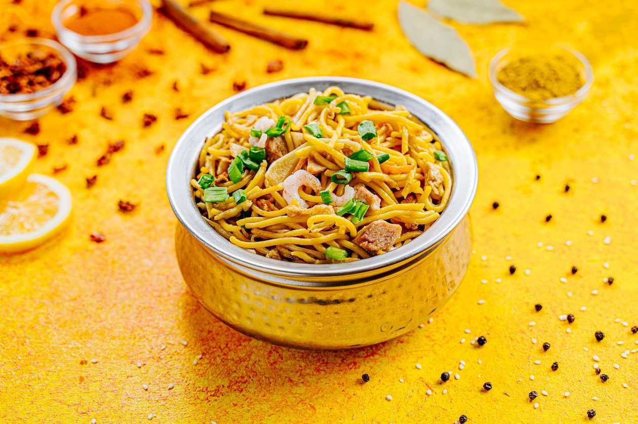 135. Noodles with different meats