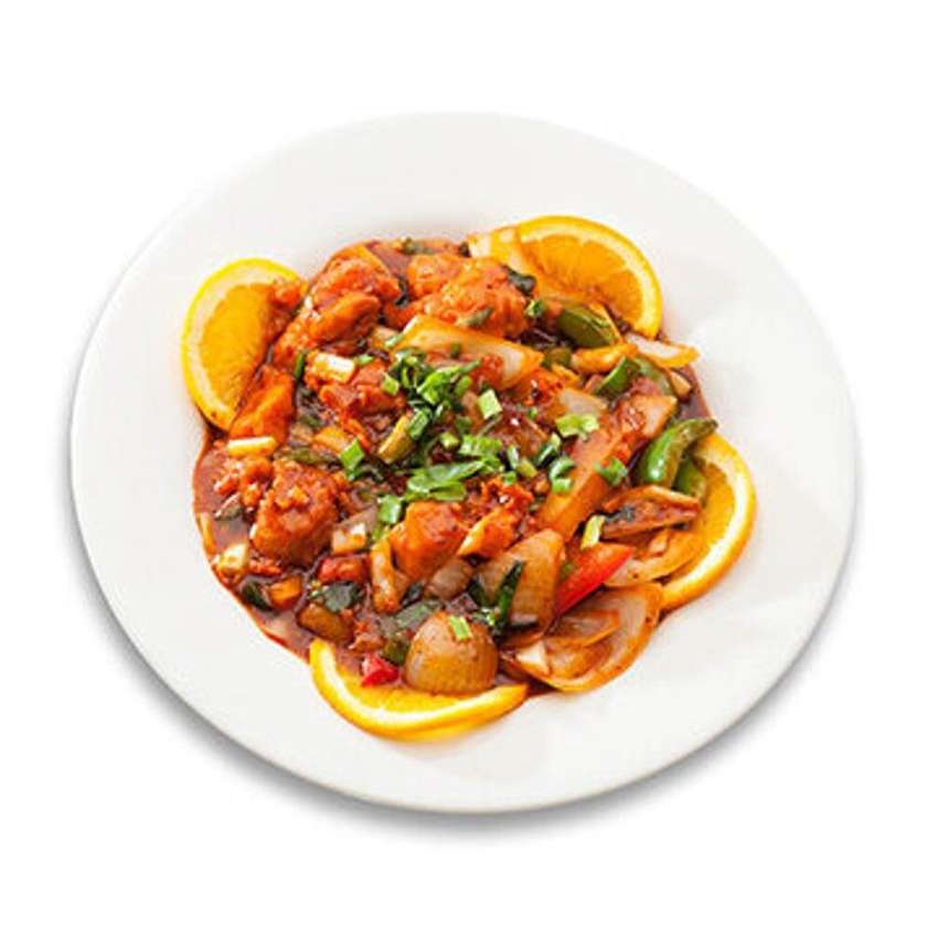 45. Chicken in spicy garlic sauce
