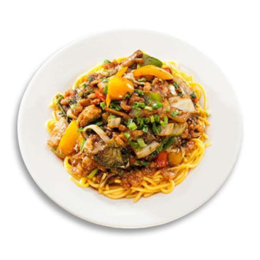 120. Noodles in soy-garlic sauce