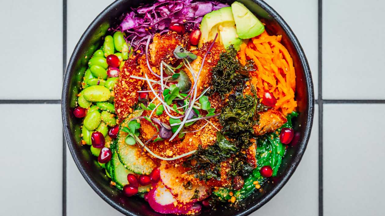 Crispy chicken Poke bowl