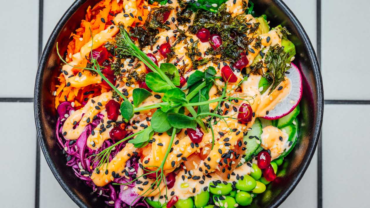 Masago Salmon Poke Bowl