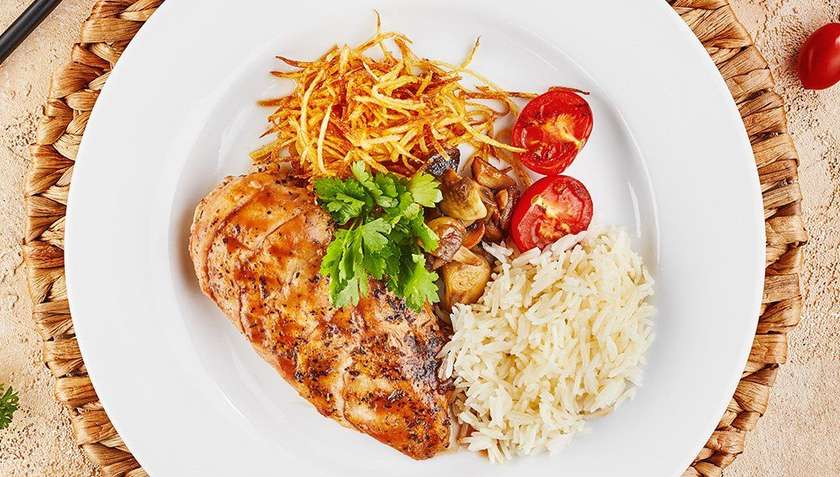 Chicken with Cheese sauce