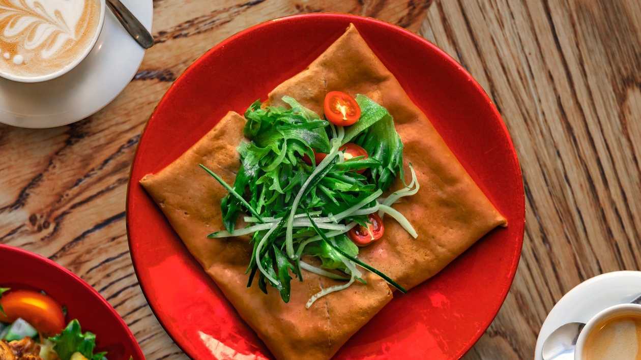 Galette with Avocado Cream