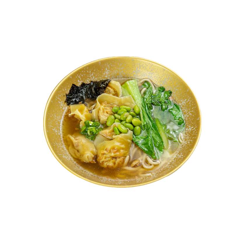 Zupa Wonton z Krewetkami Tygrysimi i Makaronem