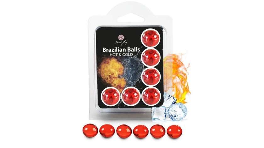 Secretplay Set 6 Brazilian Balls Hot And Cold Effect