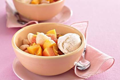 Fruit with Ice Cream Salad