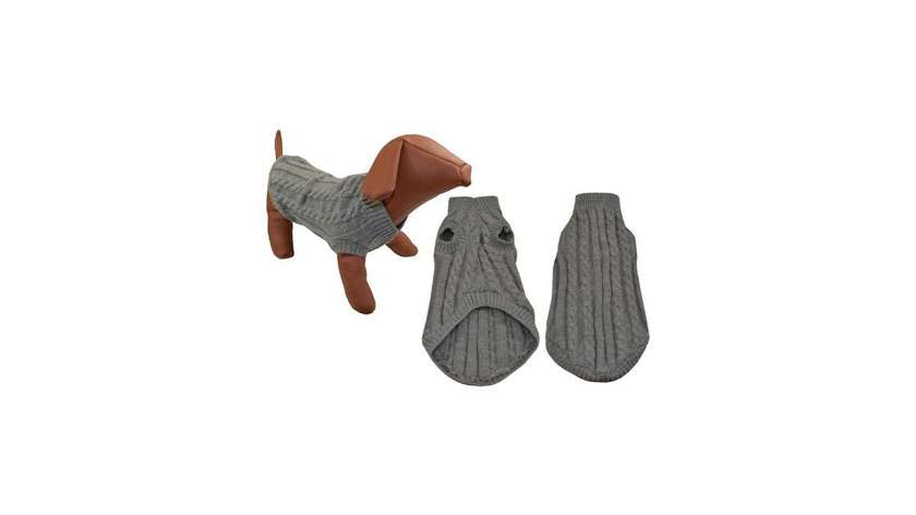 Woof Mode Woolen Blouse Grey Size MD (38 cm)
