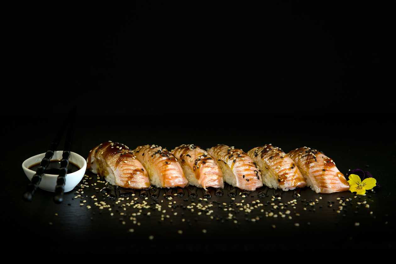 Nigiri Salmon Brasseado(3pcs)