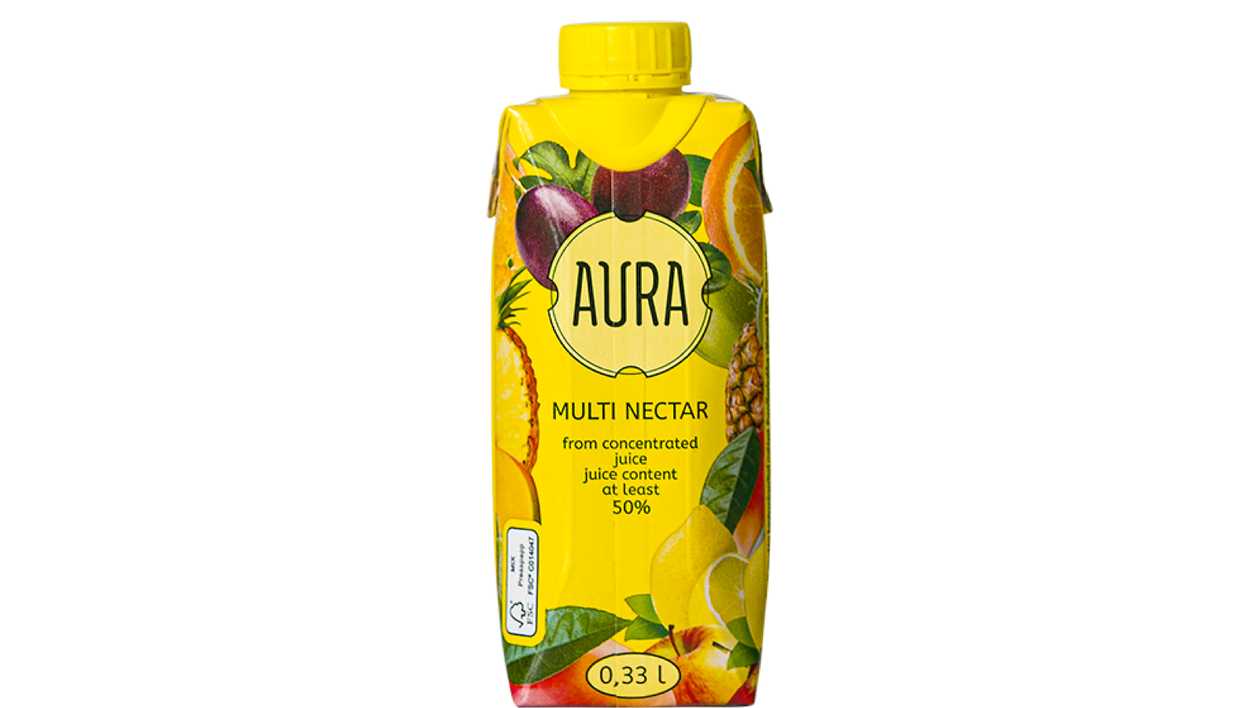 Aura Multivitamin Drink, 0.33 l