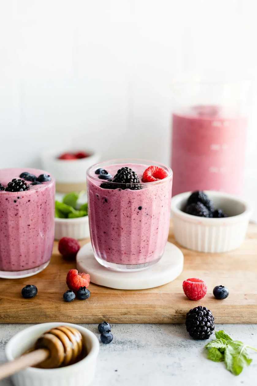 Loaded berry milkshake