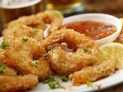 Golden Fried Prawns