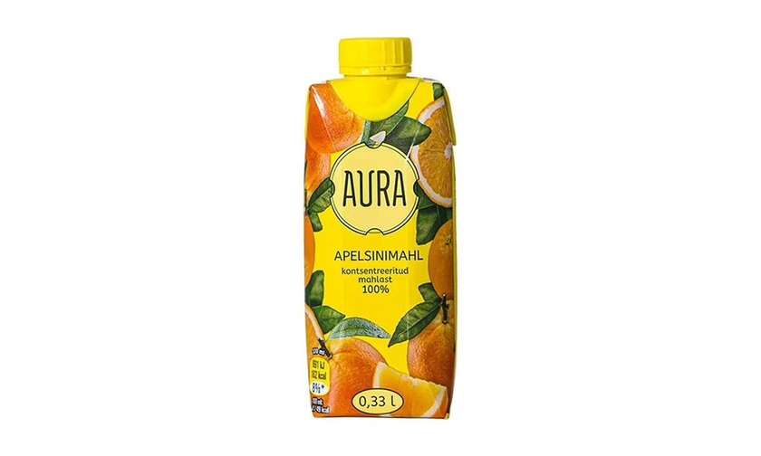 Aura Orange Juice, 0.33 l