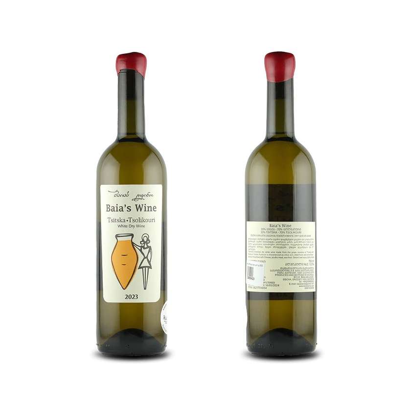 Baia's Wine Tsitska Tsolikauri Qvevri 2023, ბაიას ღვინო ციცქა ცოლიკაური ქვევრი 2023