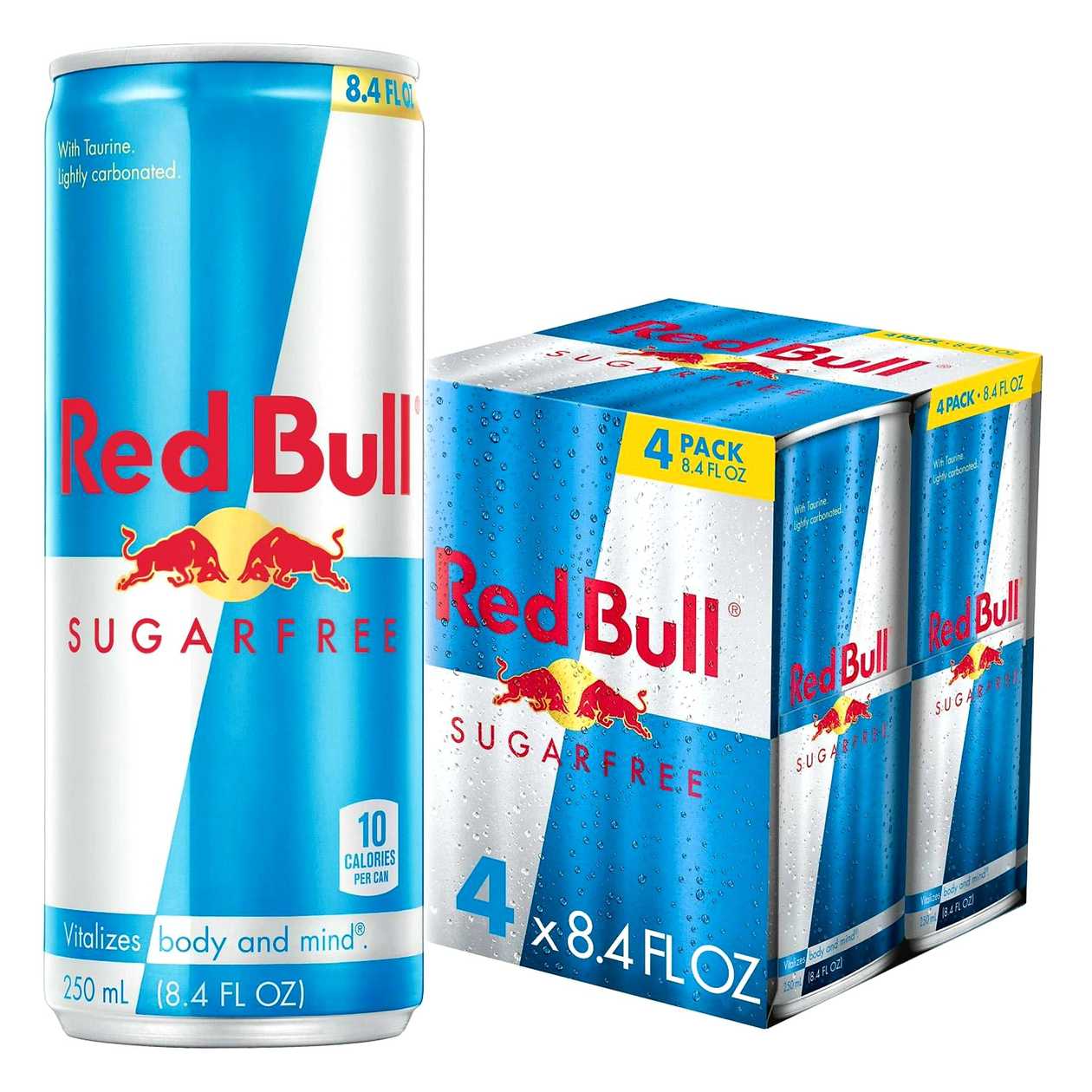 Red Bull Sugar Free Energy Drink Can (250ml) 1*4 Pack.