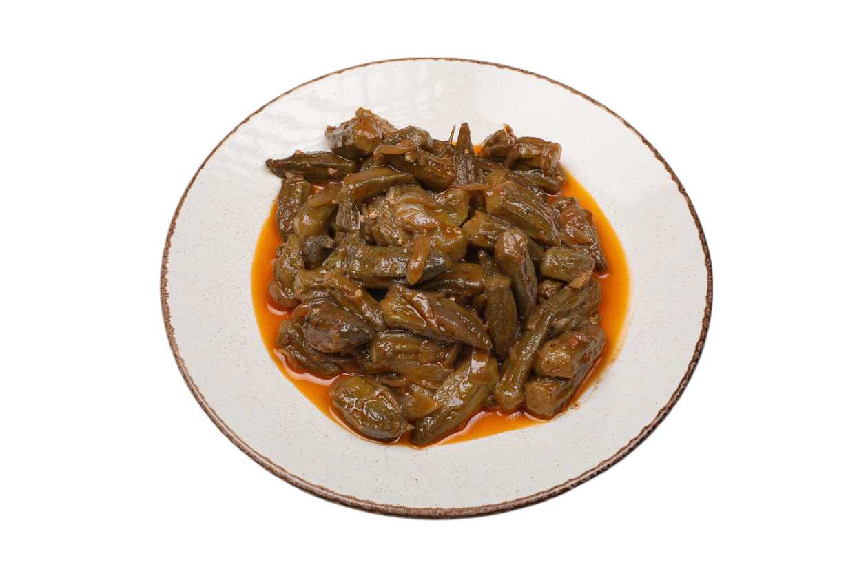 Okra with tomato sauce
