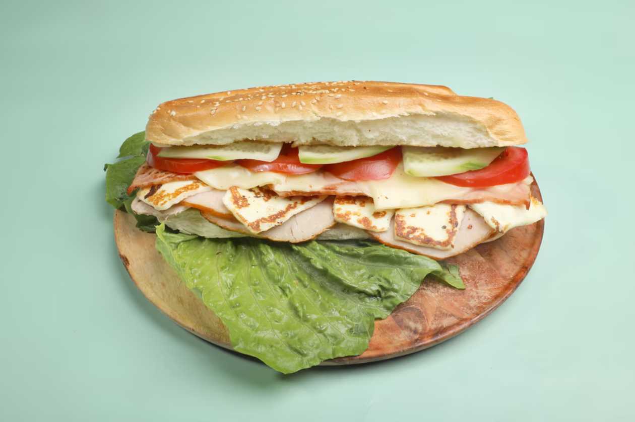 Roast Pork & Halloumi Sandwich