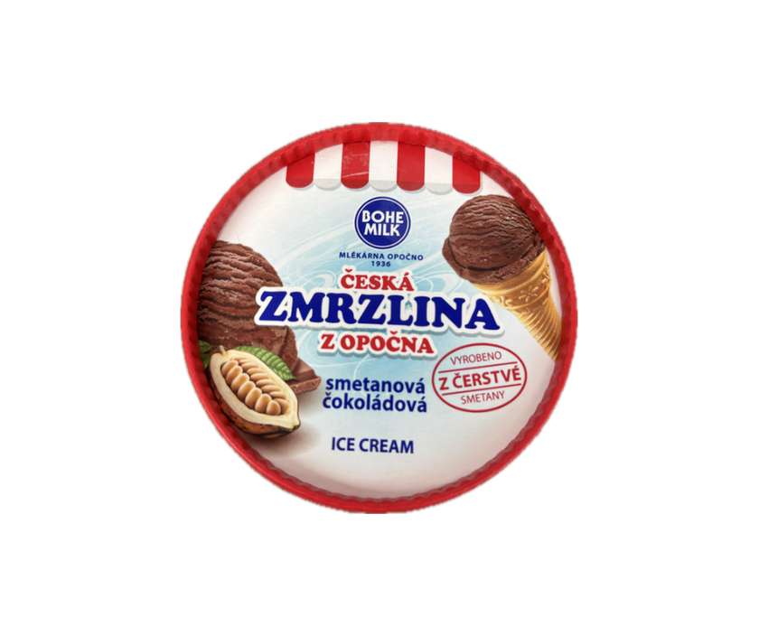 Chocolate ice cream (Bohemilk, Opočno)