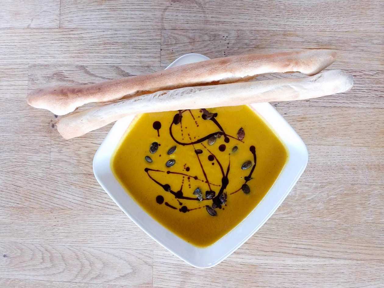 Krem z pieczonej dyni