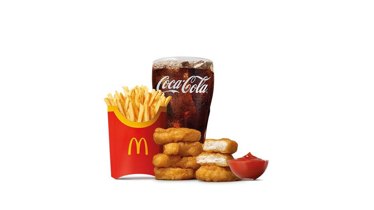 6 KS CHICKEN MCNUGGETS VELKÉ MCMENU