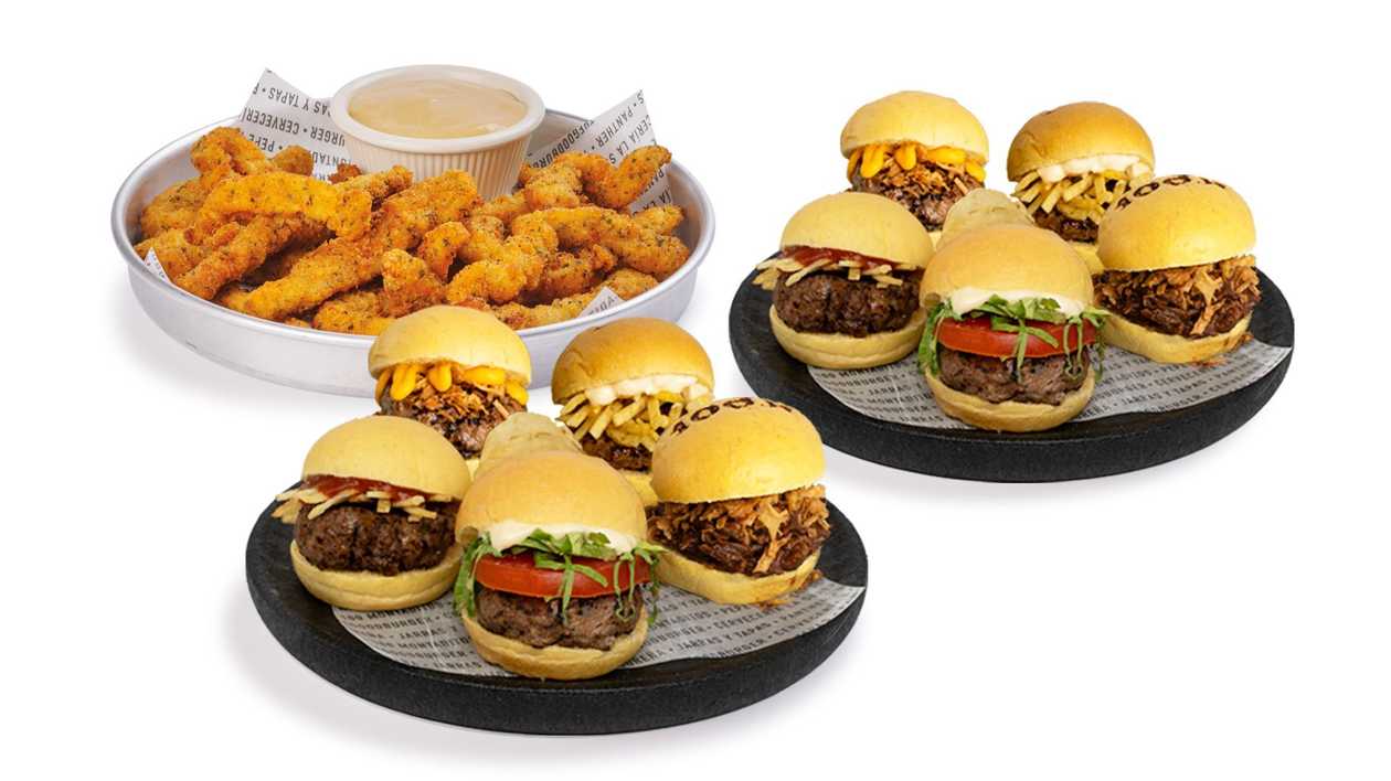 2 Ruedas de MontyBurgers + 1 Tapa