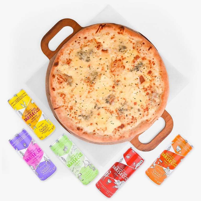 V1. Pizza Classic 30cm + 2x Chateau GRAND BARI Barisecco
