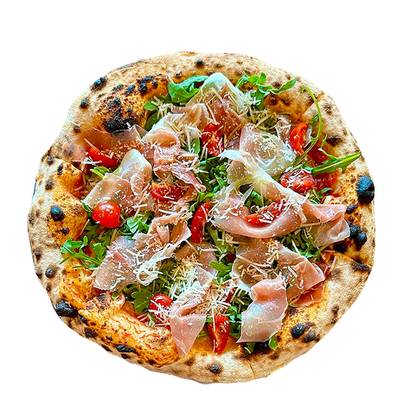 Pizza crudo e rucola