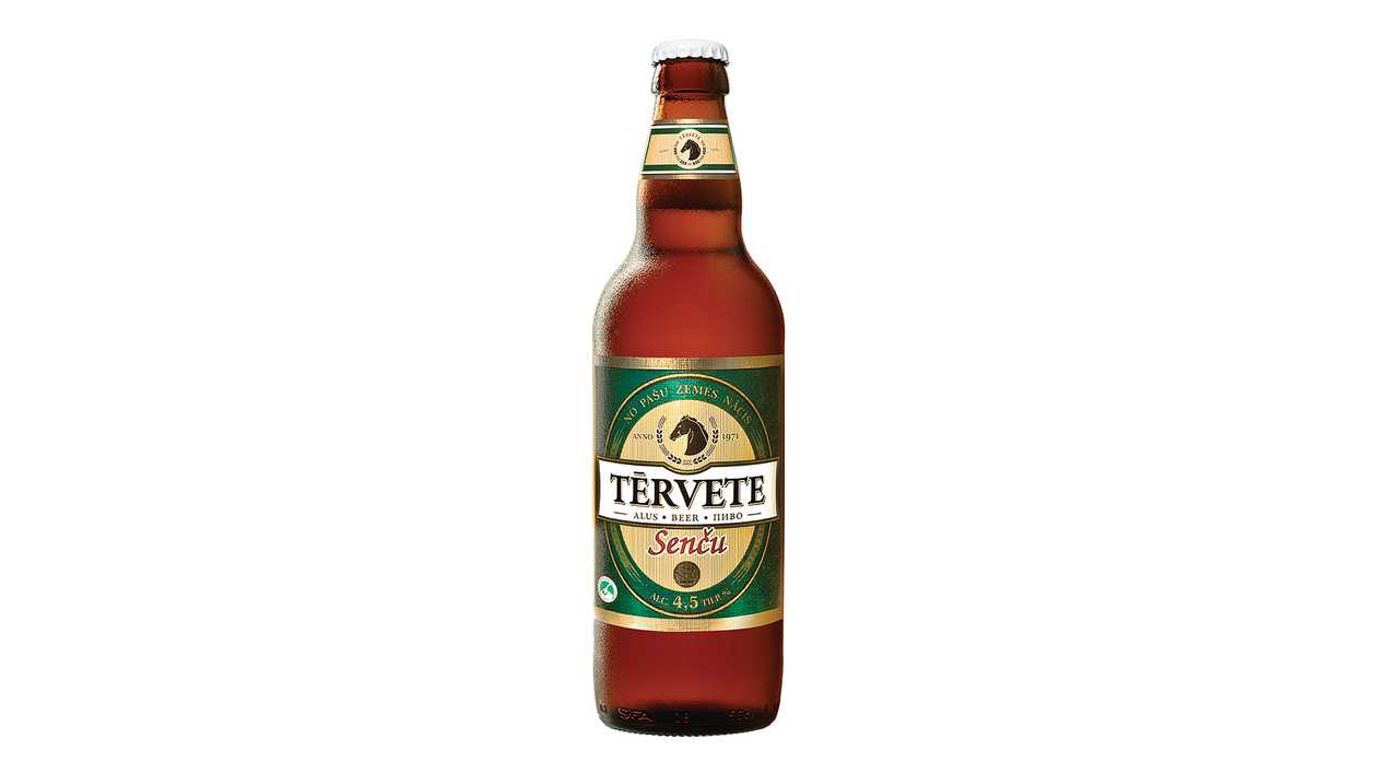 Tērvete Senču beer 4.5% 0.5L (deposit bottle)