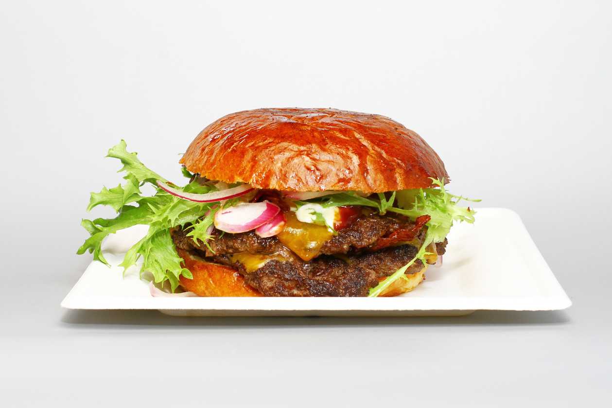 Double smash cheese burger