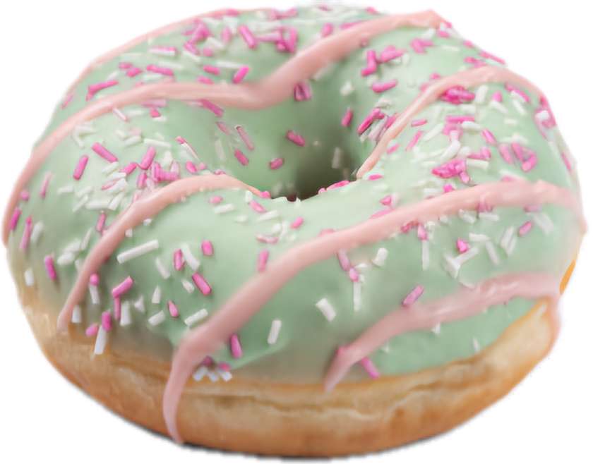 DONUT CREAMY Donut with Cream Cheese and Forest Berry Filling