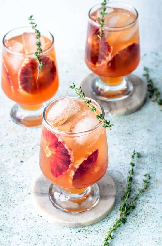 Blood orange soda