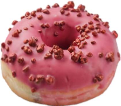 DONUT VIVA MAGENTA with cherry filling