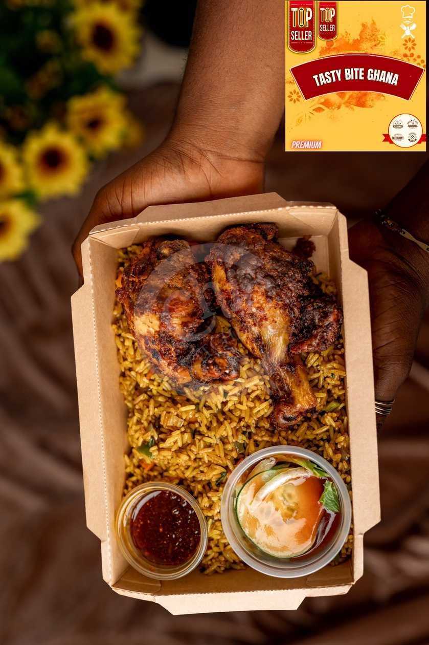 Jollof with Grilled Chicken